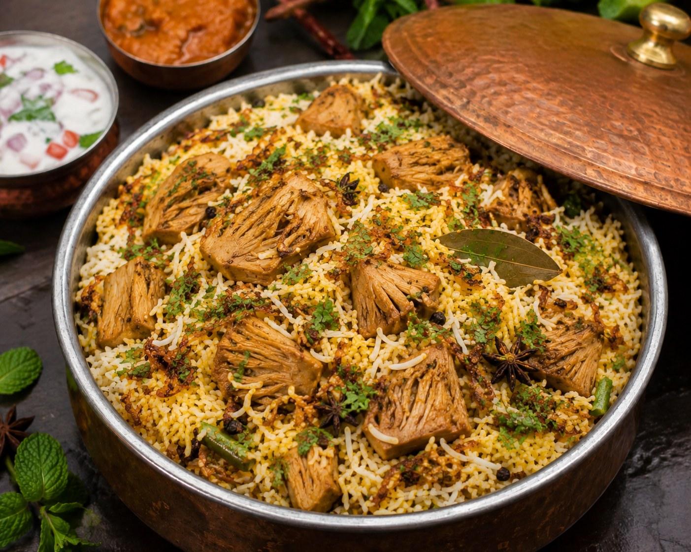 Hyderabadi Kathal Dum Biryani — Baab E Biryani