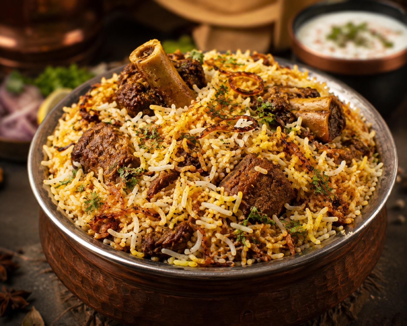 Hyderabadi Mutton Dum Biryani — Baab E Biryani